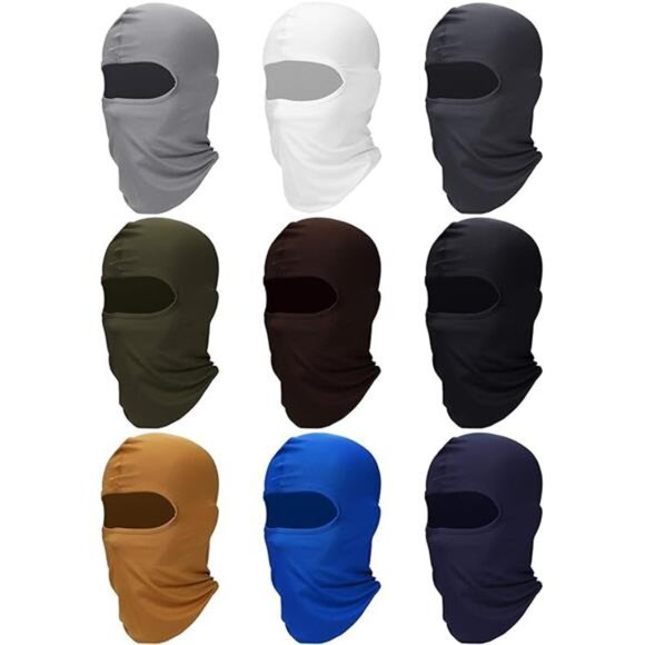 9 Pcs Ski Mask for Men Full Face Cover UV Sun Protection Cooling - Picture 7 of 14